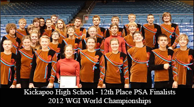Kickapoo HS - 12th Place 2012 PSA World Finalist